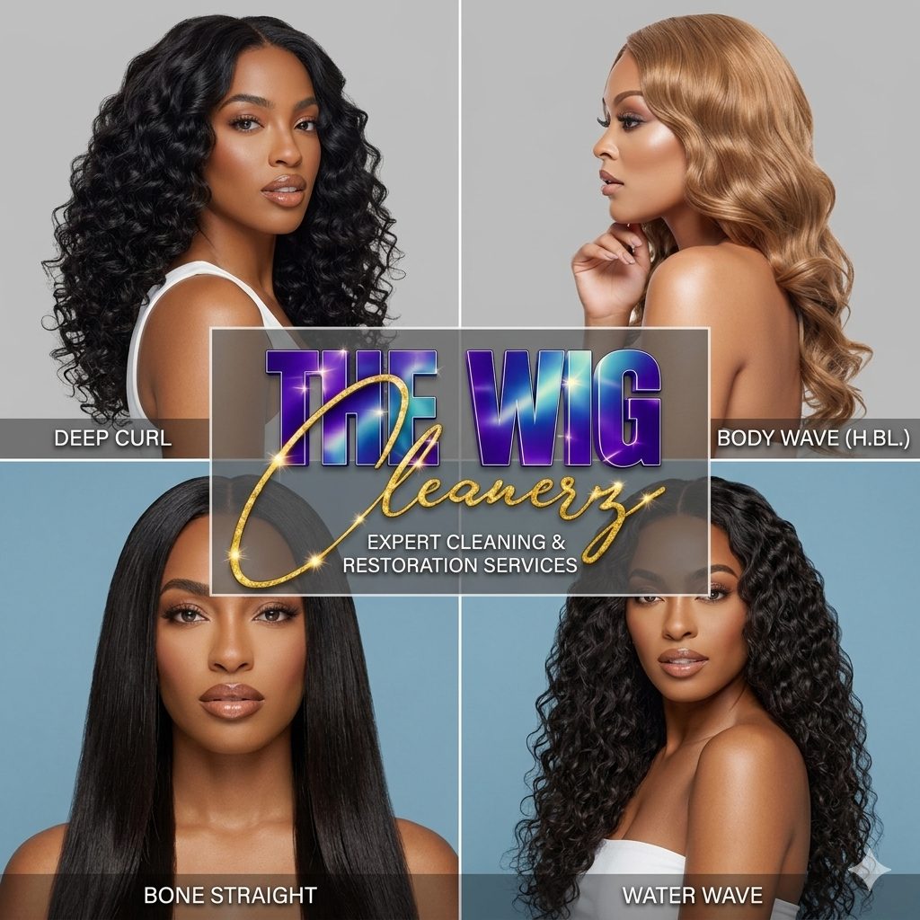 The Wig Cleanerz — Deep Curl, Body Wave, Bone Straight, Water Wave